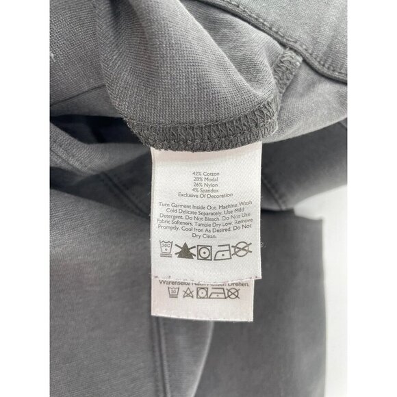 Eddie Bauer Womens Cropped Pants Cotton Modal‎ Stretch Gray Size 6 - Picture 11 of 11